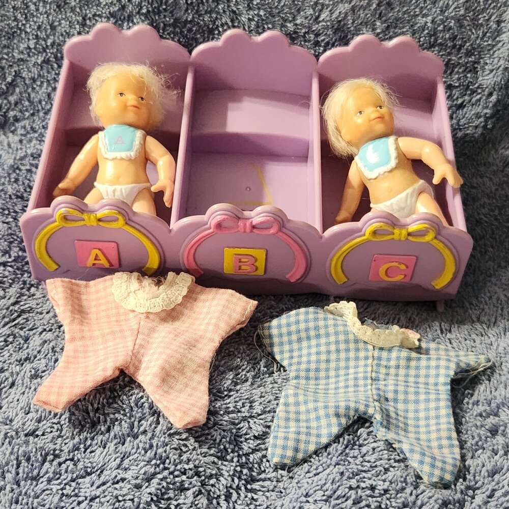 Tara Toys *VINTAGE* 1980's ABC Triplets Doll Set